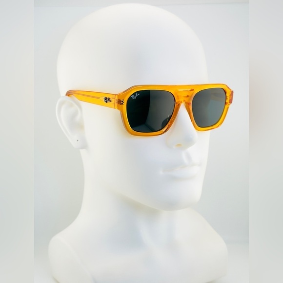 Ray-Ban Corrigan Bio based Sunglasses RB4397 Transparent Yellow Frame Gray Lens main image 5